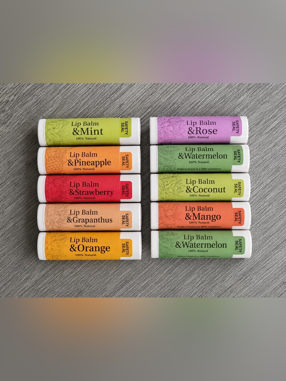 Lip Balm Chapstick Set of 10 Brand New Scented Flavored Moisturizer